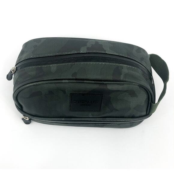 DUCHAMP Men's Tech Friendly Travel Kit Bag Olive Camouflage Waterproof NWOT - Picture 2 of 7